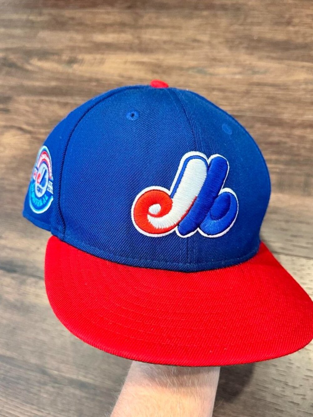 Vintage New Era Montreal Expos Cooperstown Collection Fitted Cap Size 7 3/8